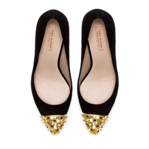 Zara Court Shoe with Studded Toe
